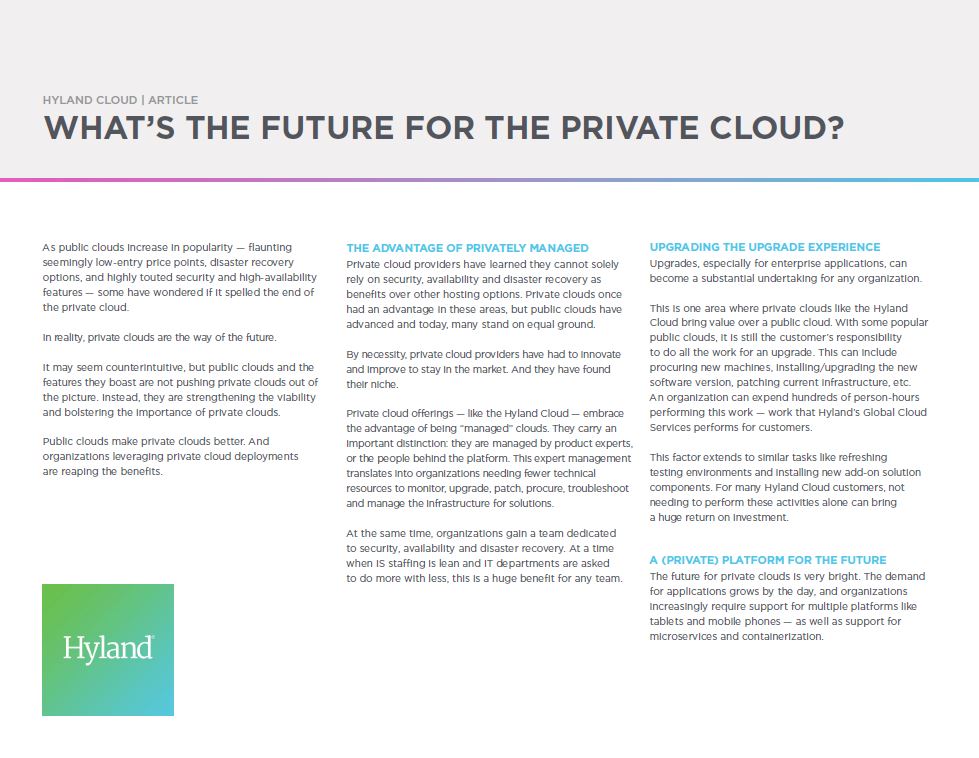 Private Cloud, Public Cloud, Hyland, Kyocera, Software, Document Management, Middle Georgia Business Products