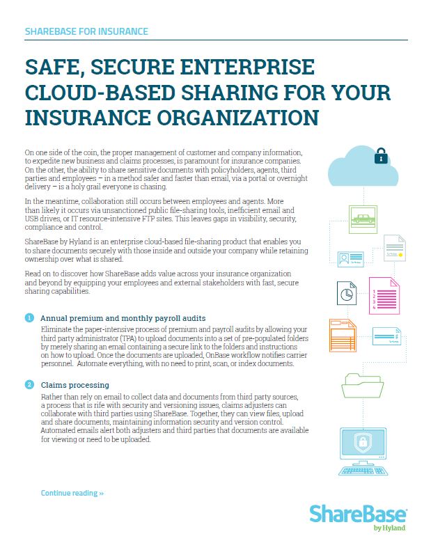 ShareBase, Insurance, Kyocera, Software, Document Management, Middle Georgia Business Products